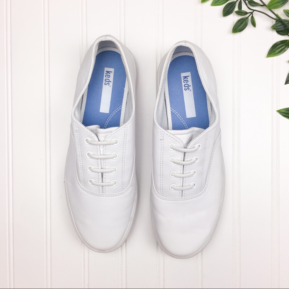 White Leather Keds